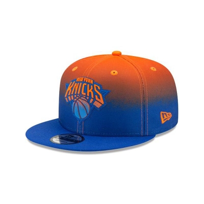 Blue New York Knicks Hat - New Era NBA Back Half 9FIFTY Snapback Caps USA5028931